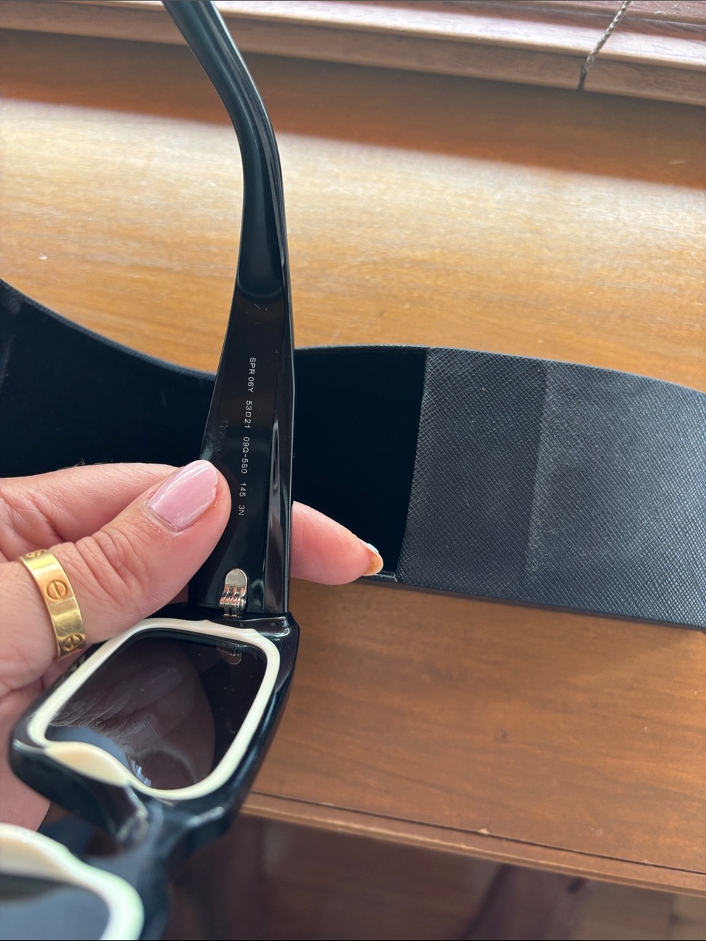 Prada Black Rectangular Sunglasses - Picture 8 of 10